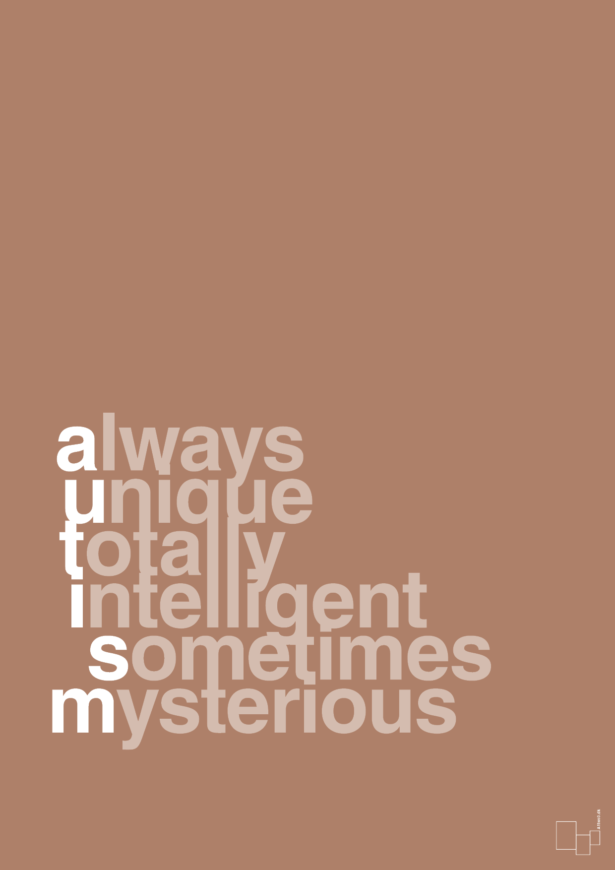 plakat: a-u-t-i-s-m - cider spice-Autisme-A1two3