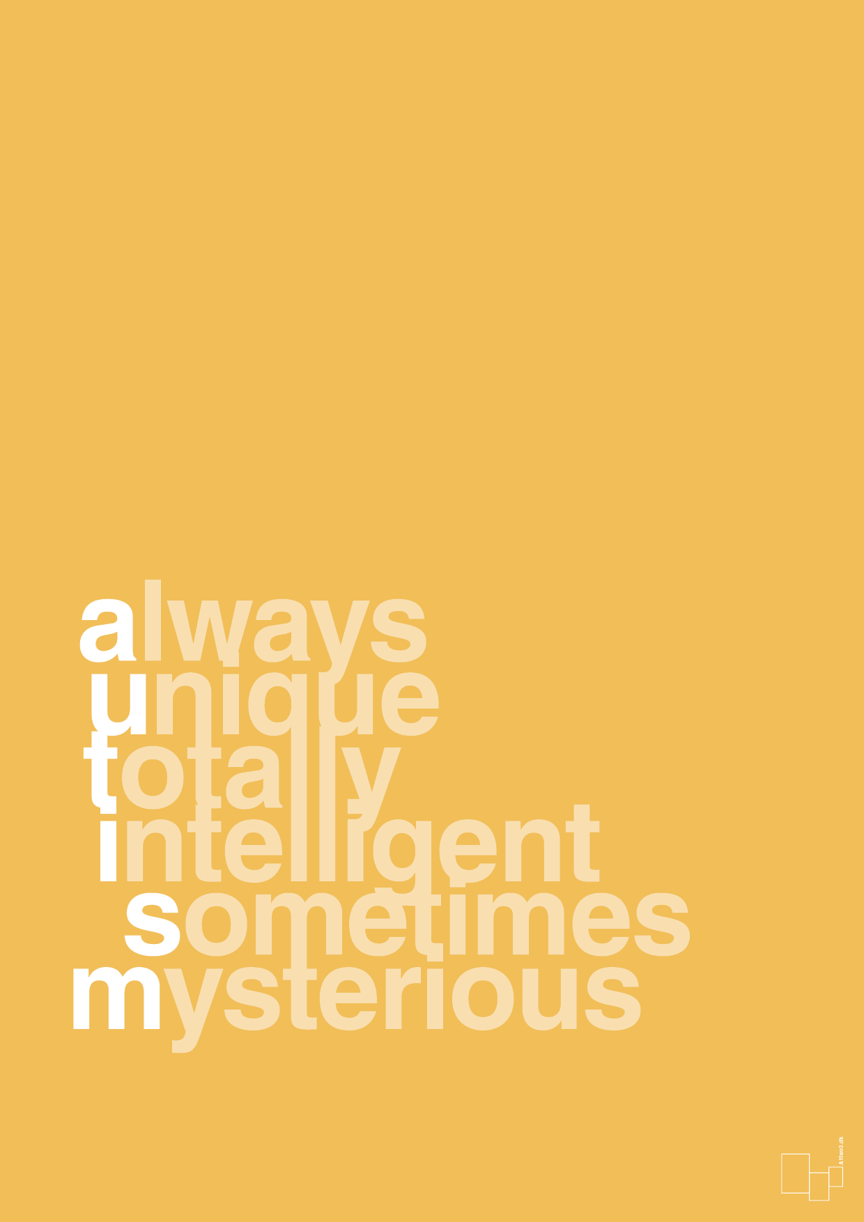plakat: a-u-t-i-s-m - honeycomb-Autisme-A1two3