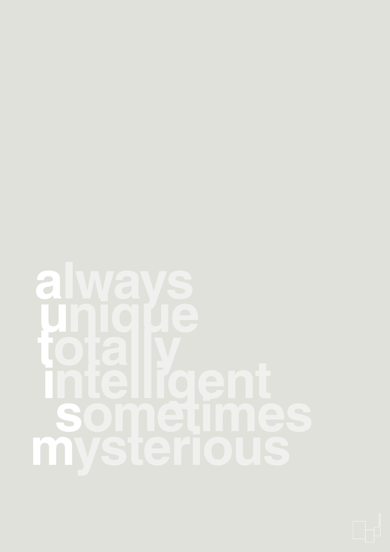 plakat: a-u-t-i-s-m - painters white-Autisme-A1two3