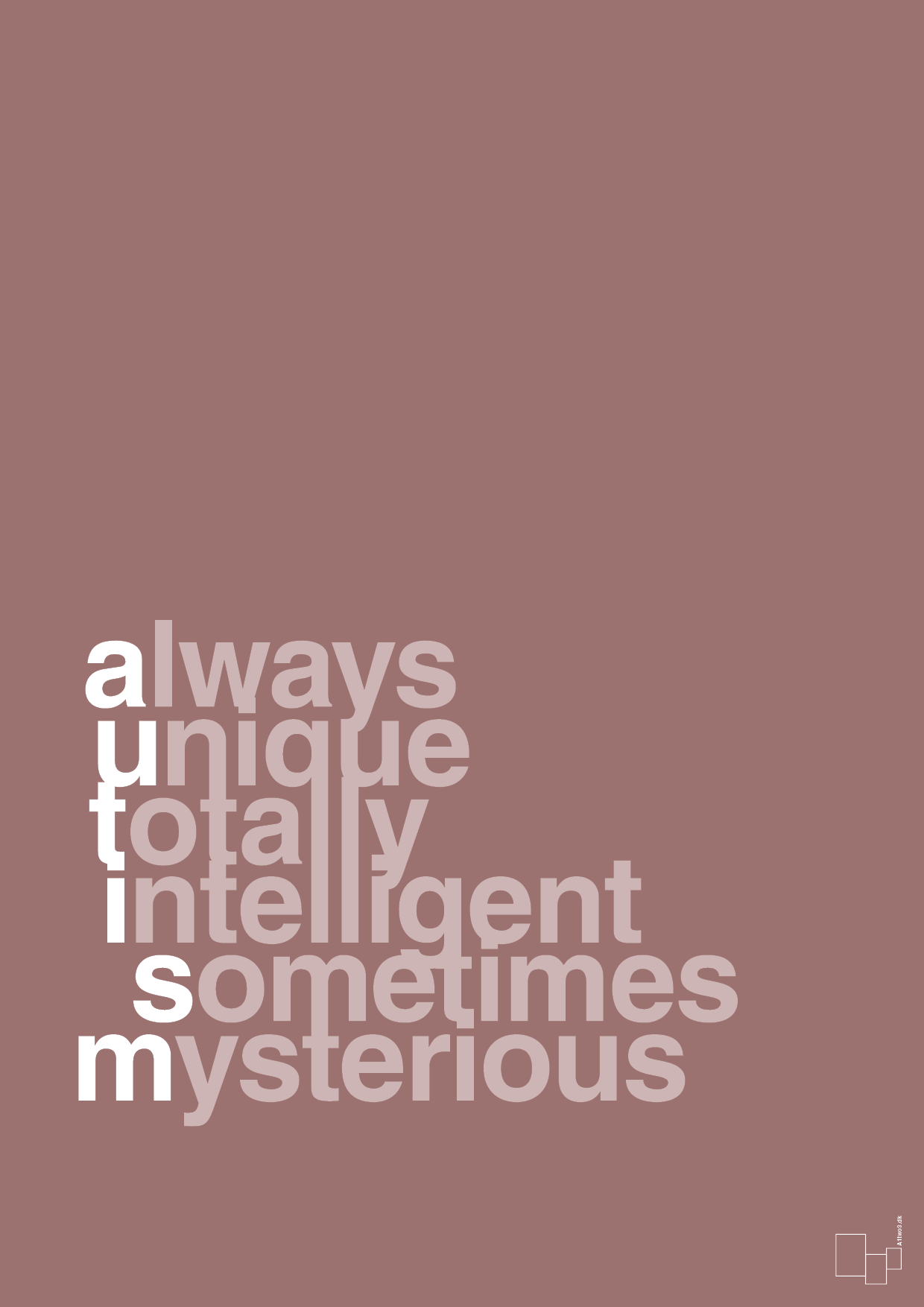 plakat: a-u-t-i-s-m - plum-Autisme-A1two3