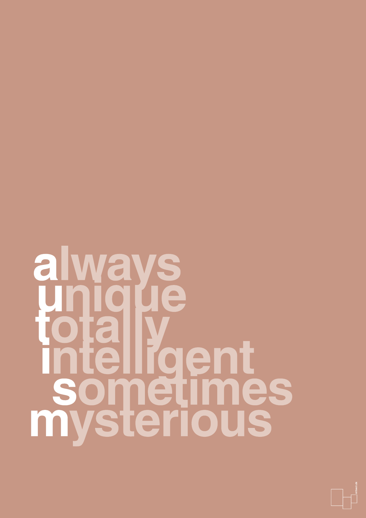 plakat: a-u-t-i-s-m - powder-Autisme-A1two3