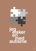 plakat: jeg elsker en med autisme - cider spice-Autisme-A1two3