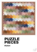 plakat: puzzle pieces - cider spice-Autisme-A1two3