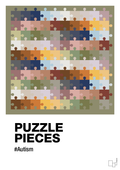 plakat: puzzle pieces - misty forrest-Autisme-A1two3