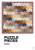 plakat: puzzle pieces - plum-Autisme-A1two3