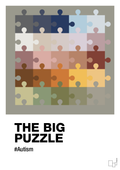 plakat: the big puzzle - battleship gray-Autisme-A1two3