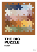 plakat: the big puzzle - cognac-Autisme-A1two3