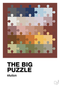 plakat: the big puzzle - red pepper-Autisme-A1two3