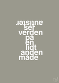 plakat: autister ser verden på en lidt anden måde - battleship gray-Autisme-A1two3