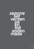 plakat: autister ser verden på en lidt anden måde - graphic charcoal-Autisme-A1two3
