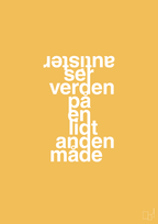 plakat: autister ser verden på en lidt anden måde - honeycomb-Autisme-A1two3
