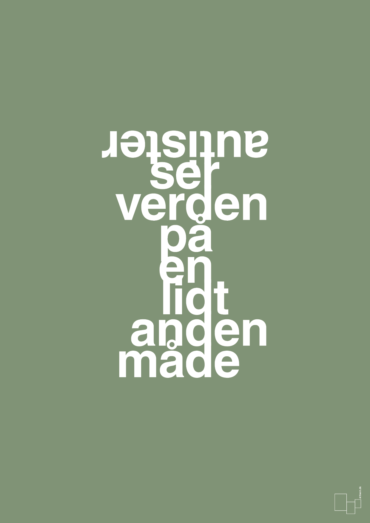 plakat: autister ser verden på en lidt anden måde - jade-Autisme-A1two3