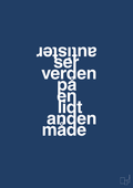 plakat: autister ser verden på en lidt anden måde - lapis blue-Autisme-A1two3