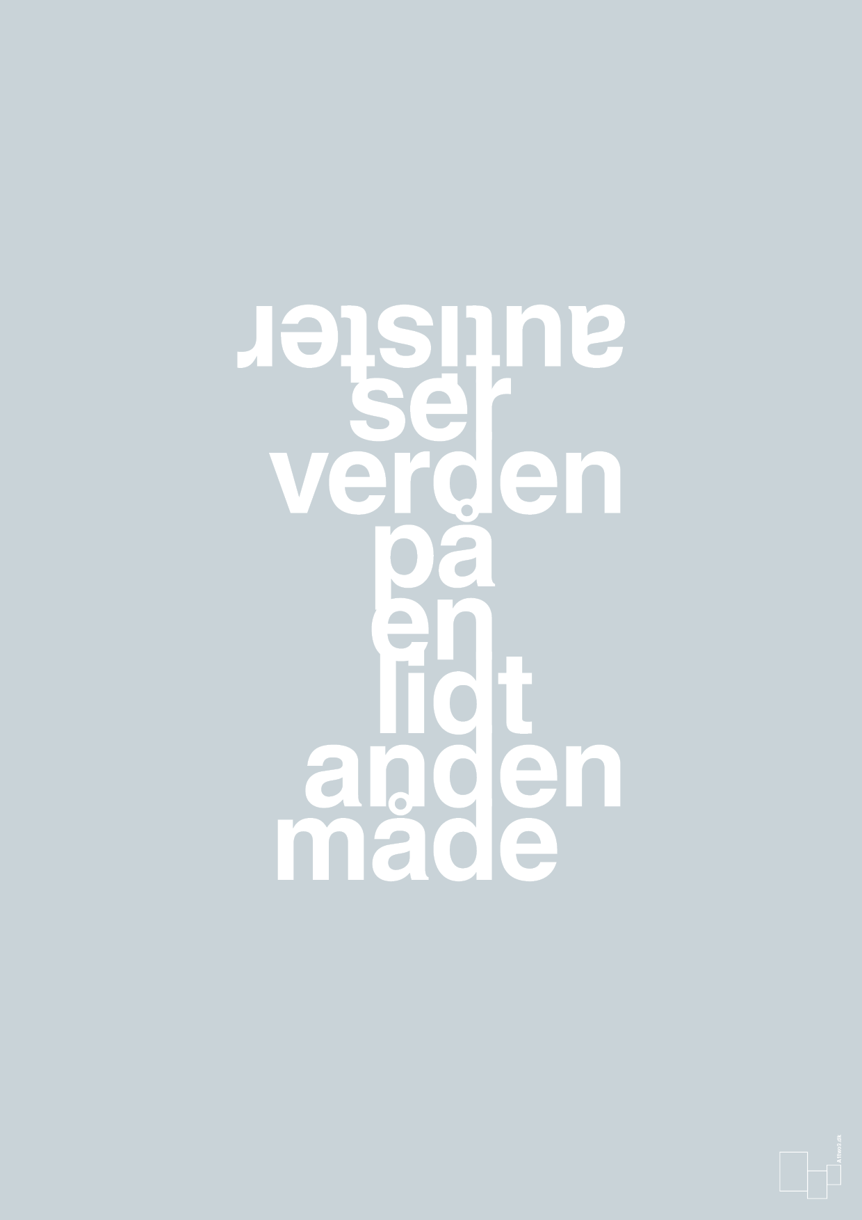 plakat: autister ser verden på en lidt anden måde - light drizzle-Autisme-A1two3