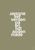 plakat: autister ser verden på en lidt anden måde - misty forrest-Autisme-A1two3