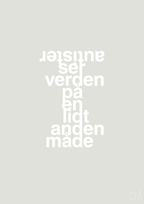 plakat: autister ser verden på en lidt anden måde - painters white-Autisme-A1two3