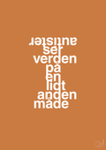 plakat: autister ser verden på en lidt anden måde - rumba orange-Autisme-A1two3