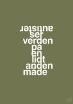 plakat: autister ser verden på en lidt anden måde - secret meadow-Autisme-A1two3