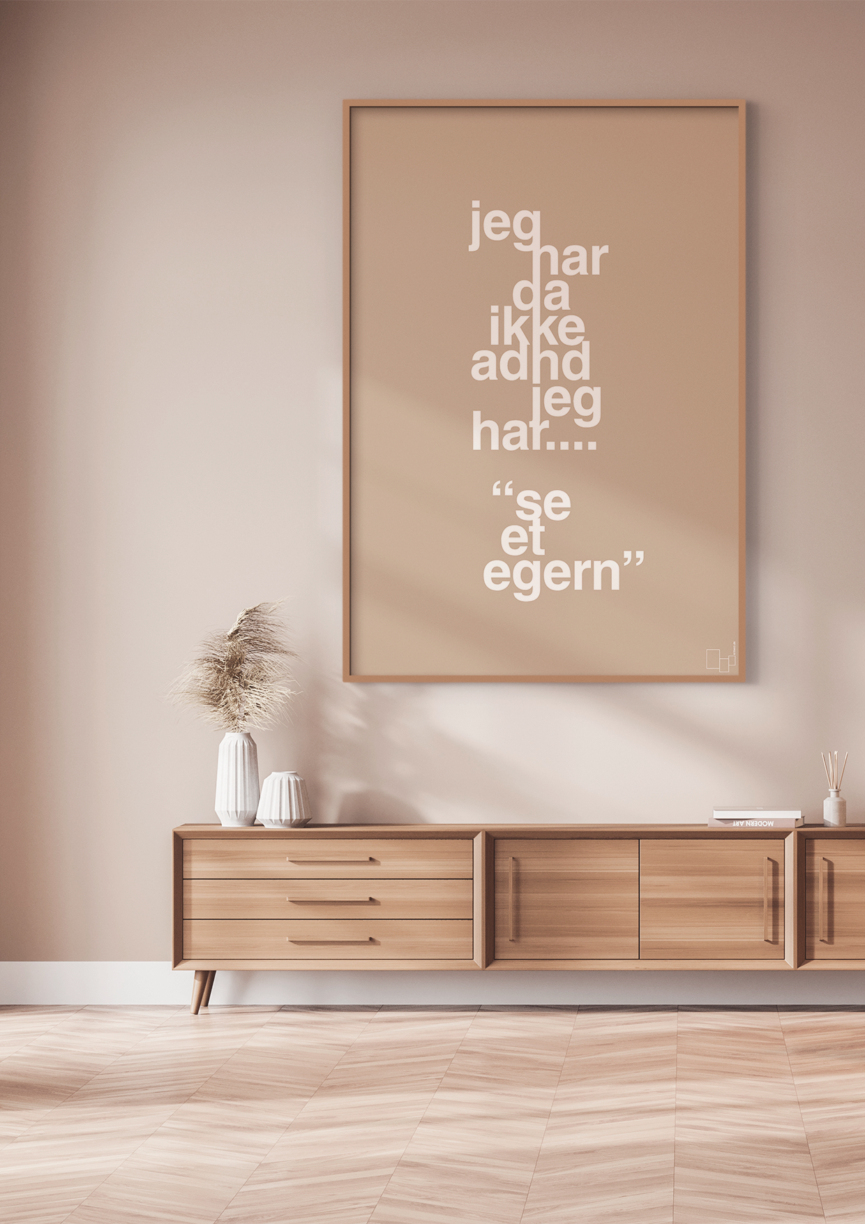 plakat: jeg har da ikke adhd jeg har se et egern - graphic charcoal-ADHD-A1two3