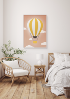 Luftballon i gul - petrol-Illustrationer-A1two3