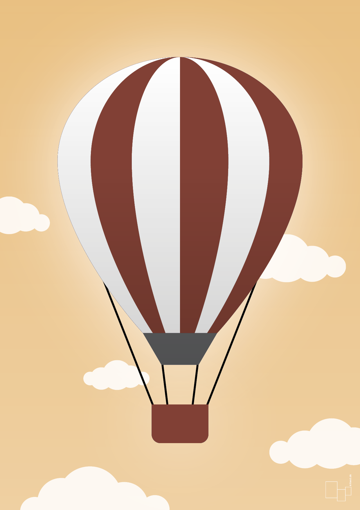 plakat: luftballon i rød - charismatic-Illustrationer-A1two3