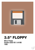 plakat: floppy disc 3.5" - cider spice-Retro-A1two3