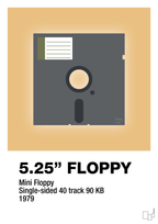 plakat: floppy disc 5.25" - charismatic-Retro-A1two3