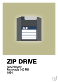 plakat: zip drive 100 mb - back to nature-Retro-A1two3
