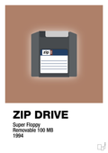 plakat: zip drive 100 mb - cider spice-Retro-A1two3
