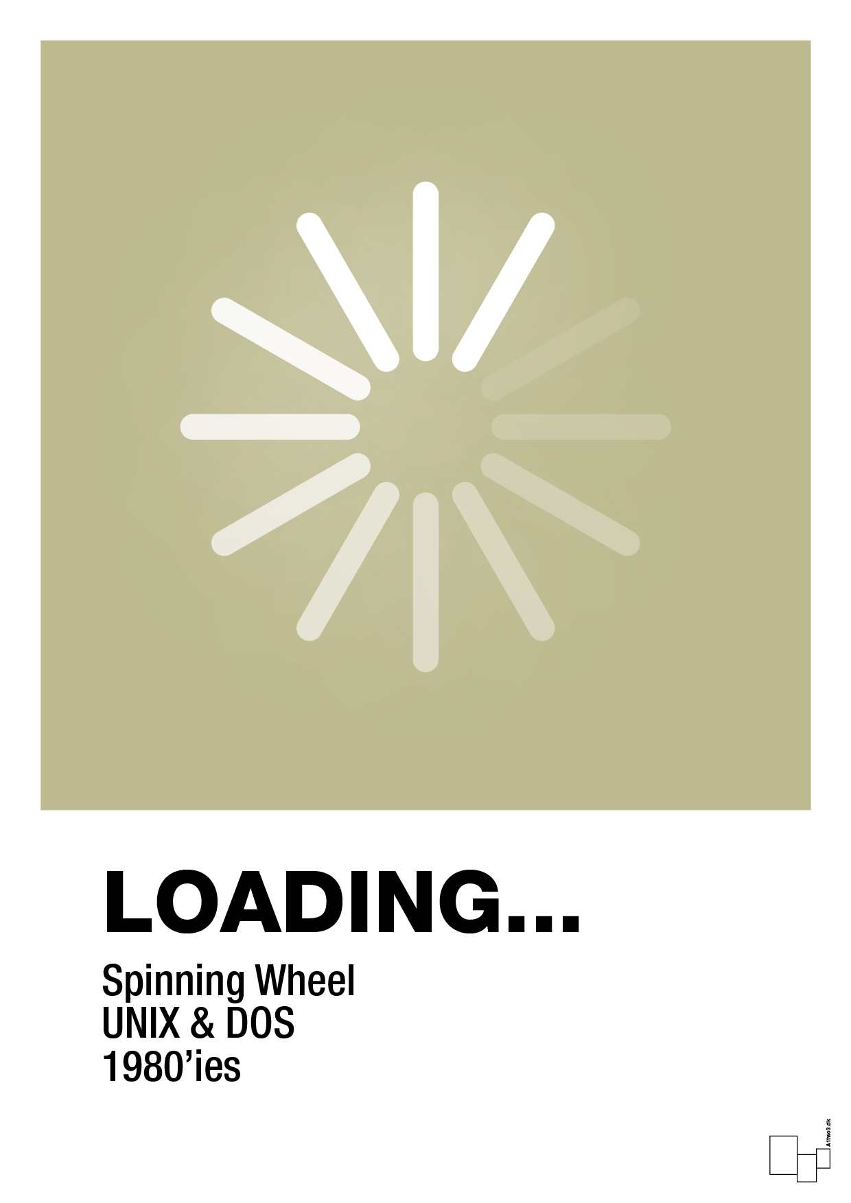 plakat: loading - back to nature-Retro-A1two3