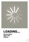 plakat: loading - battleship gray-Retro-A1two3