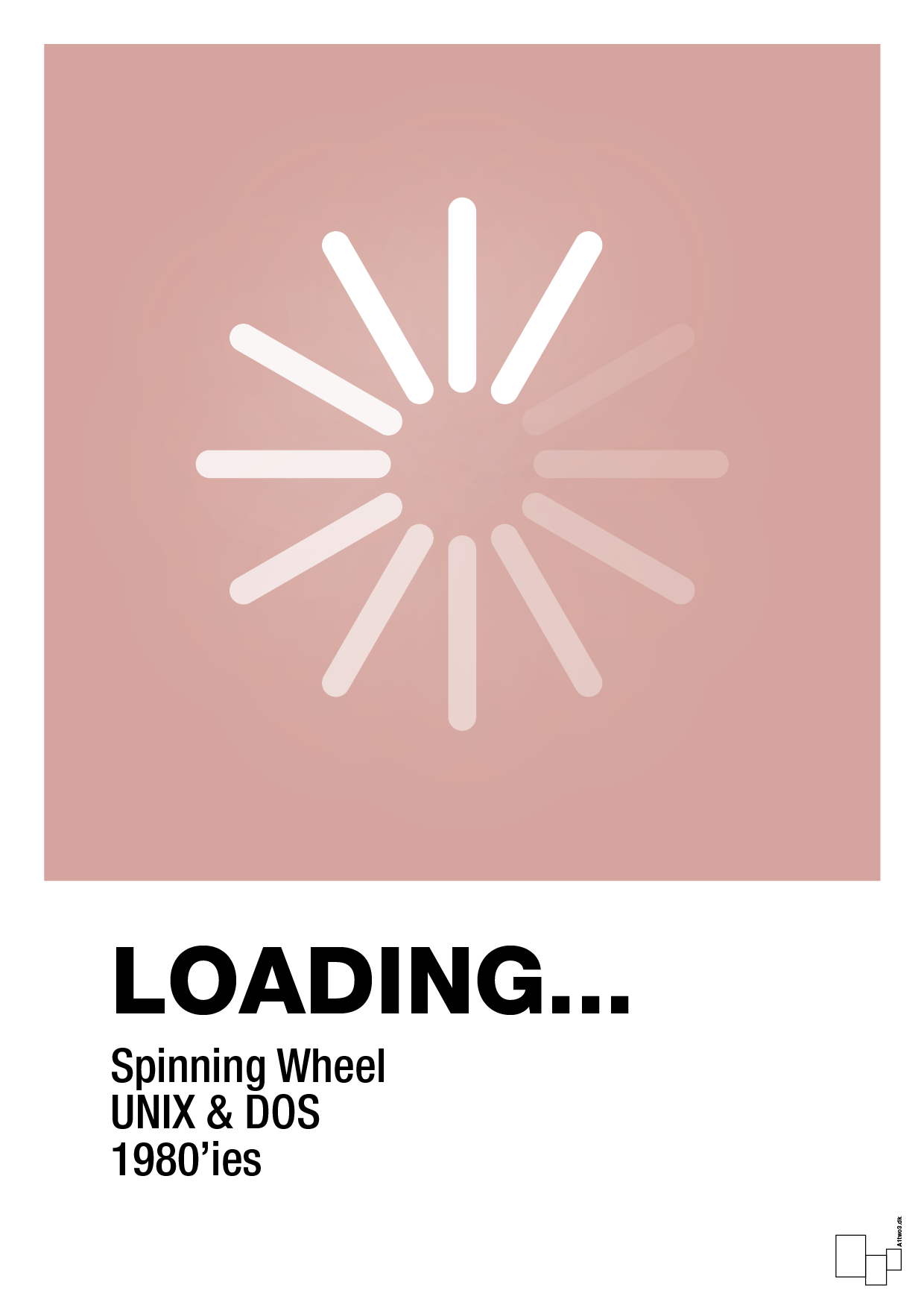 plakat: loading - bubble shell-Retro-A1two3