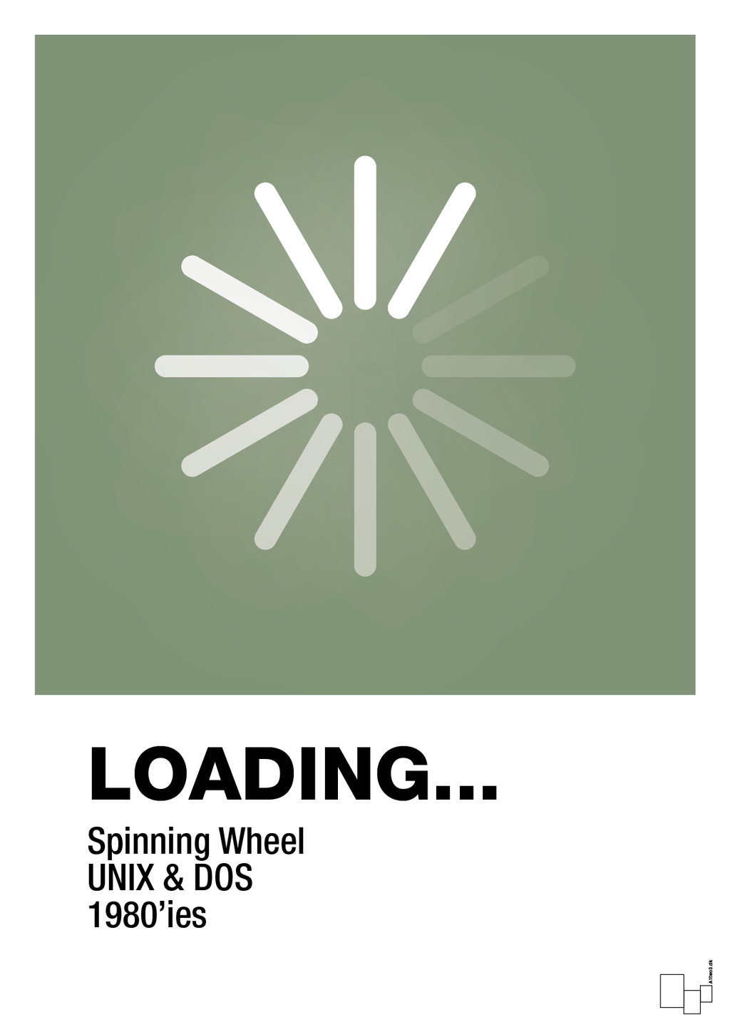 plakat: loading - jade-Retro-A1two3