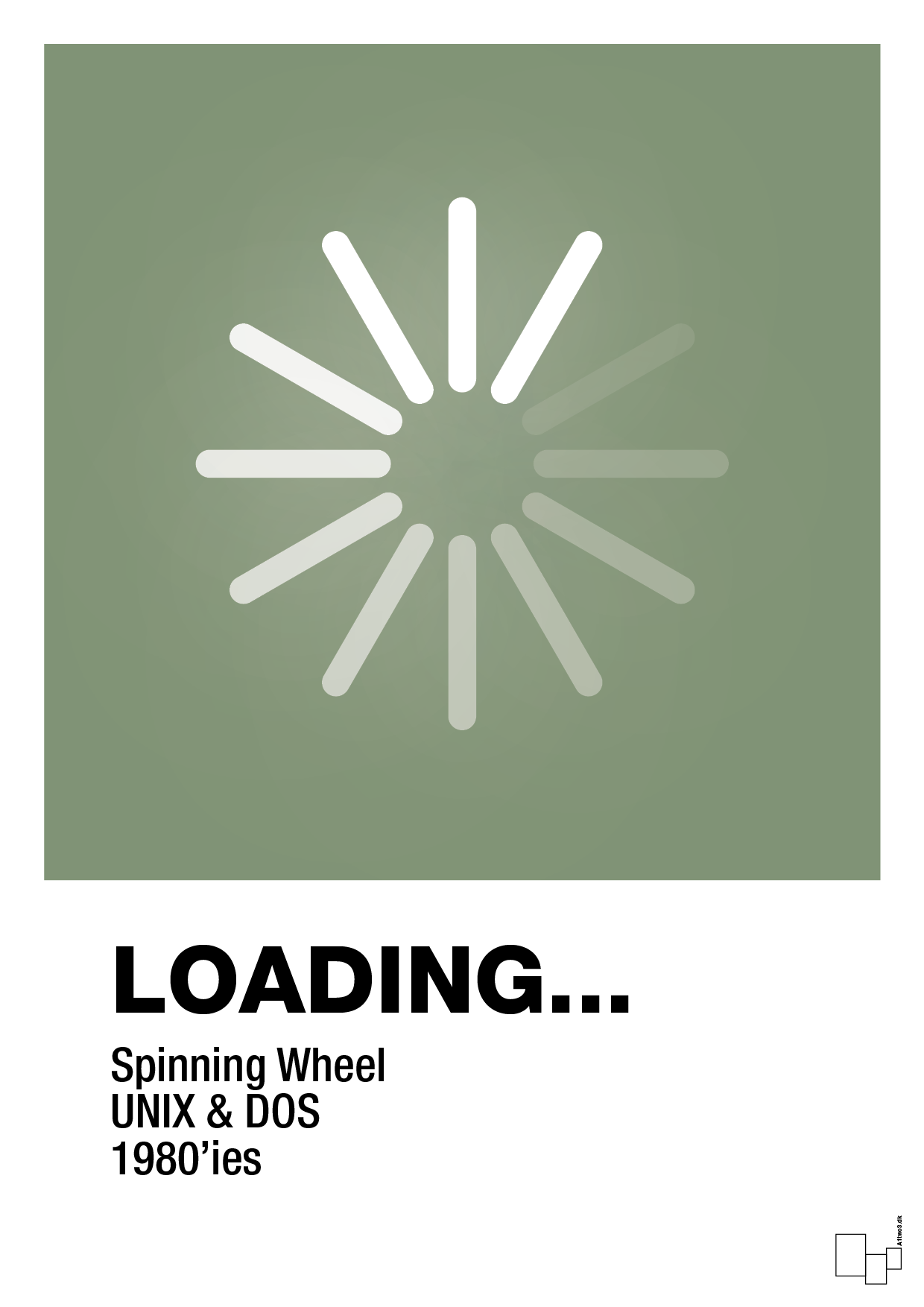 plakat: loading - jade-Retro-A1two3