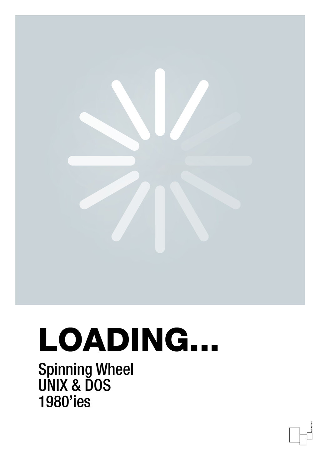plakat: loading - light drizzle-Retro-A1two3