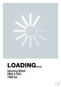 plakat: loading - light drizzle-Retro-A1two3