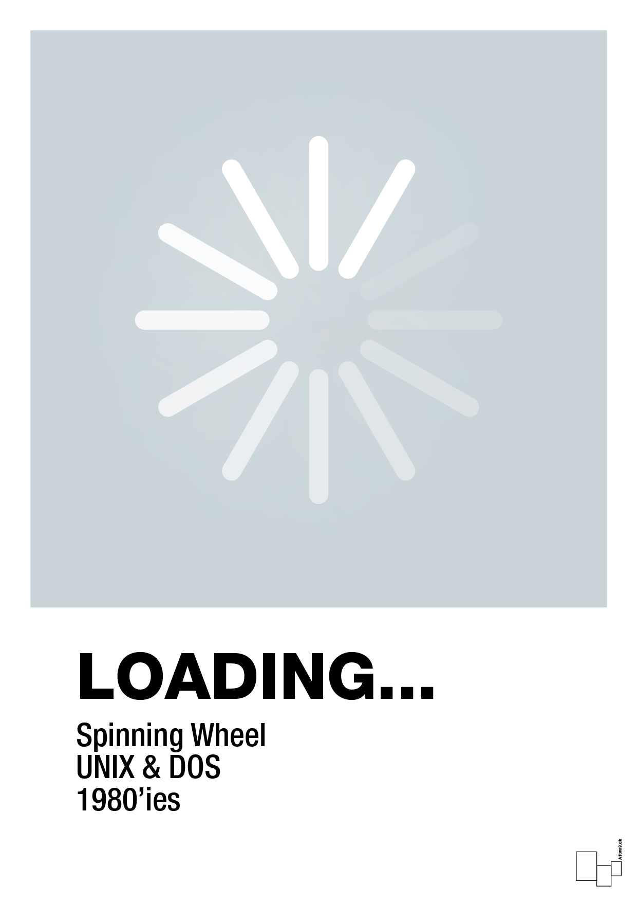 plakat: loading - light drizzle-Retro-A1two3