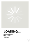 plakat: loading - painters white-Retro-A1two3