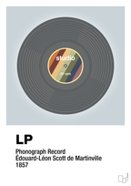 plakat: vinylplade 33rpm - light drizzle-Retro-A1two3