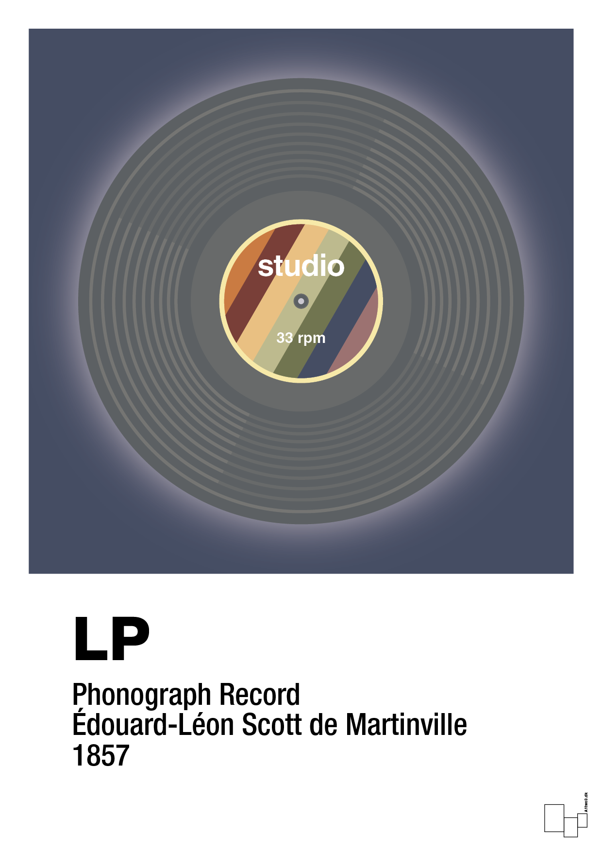 Vinylplade 33rpm - petrol-Retro-A1two3