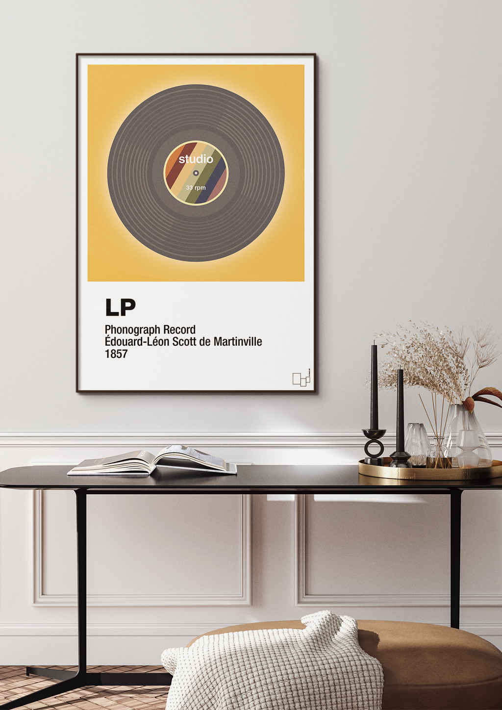 plakat: vinylplade 33rpm - light drizzle-Retro-A1two3