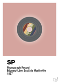plakat: vinylplade 45rpm - bubble shell-Retro-A1two3