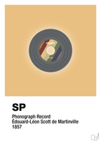 plakat: vinylplade 45rpm - charismatic-Retro-A1two3