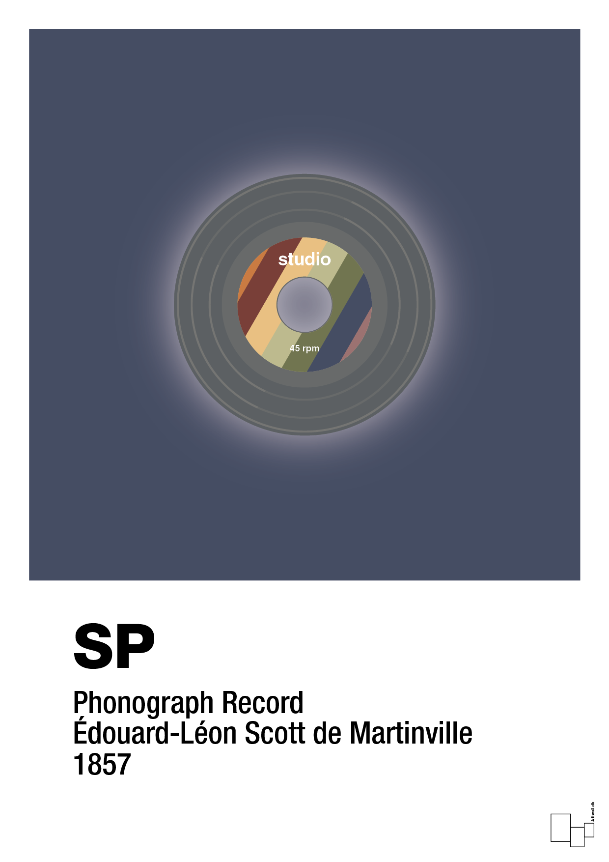 Vinylplade 45rpm - petrol-Retro-A1two3