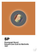 plakat: vinylplade 45rpm - rumba orange-Retro-A1two3