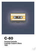 Kassettebånd c-60 - petrol-Retro-A1two3