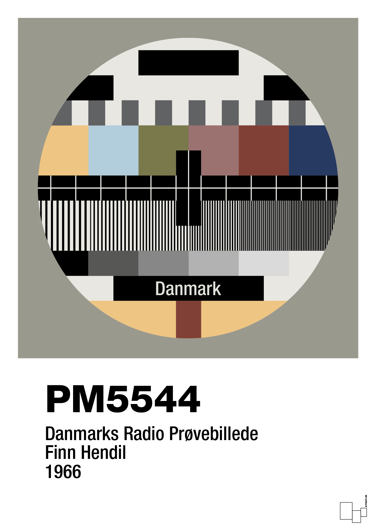 plakat: prøvebillede - battleship gray-Retro-A1two3