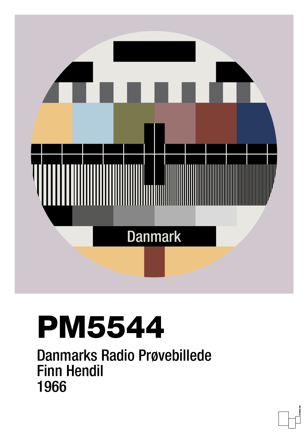 plakat: prøvebillede - dusty lilac-Retro-A1two3