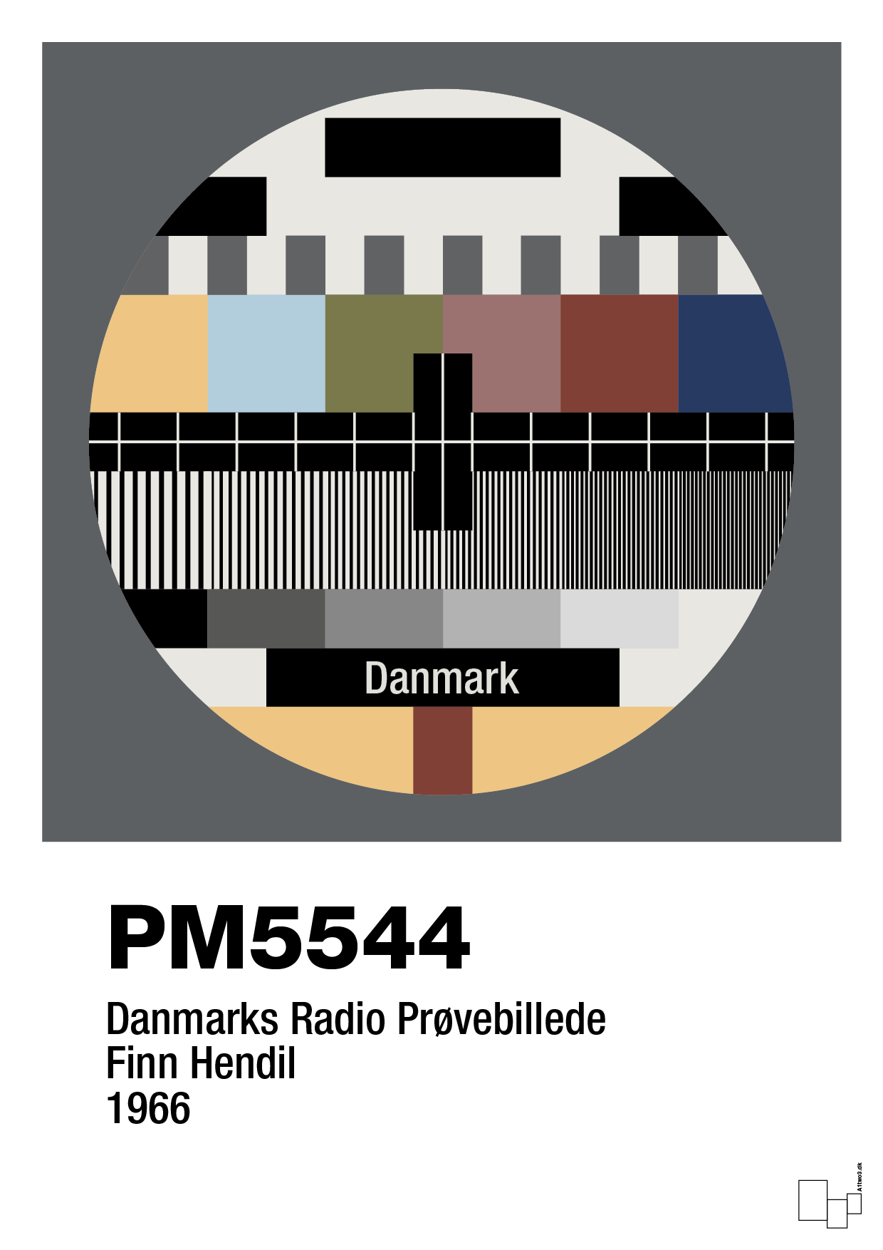 plakat: prøvebillede - graphic charcoal-Retro-A1two3