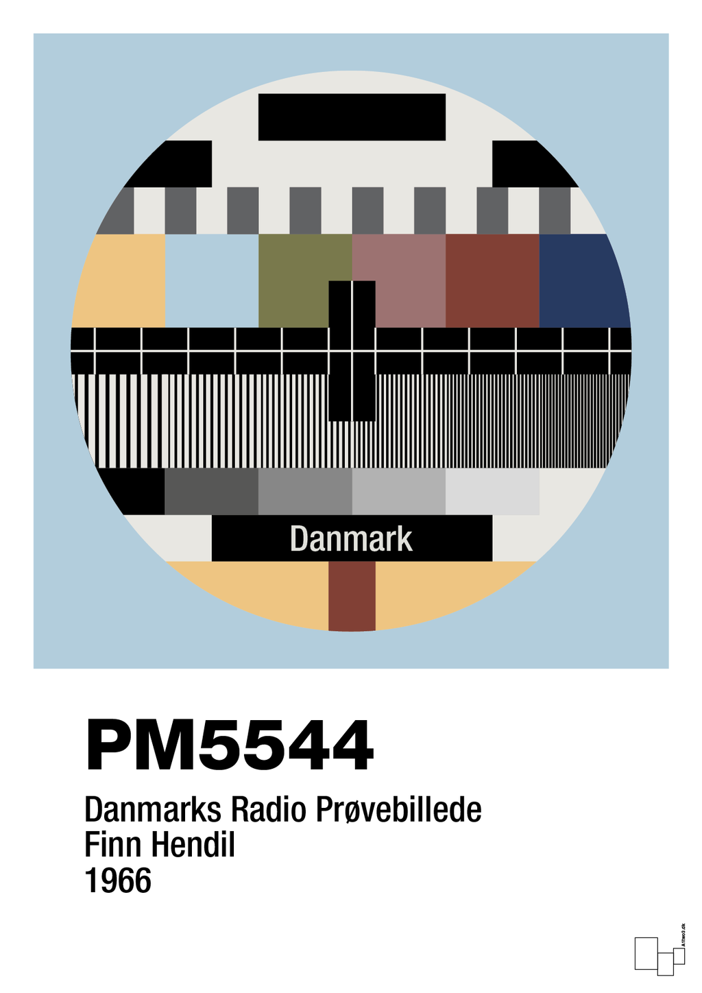 plakat: prøvebillede - heavenly blue-Retro-A1two3